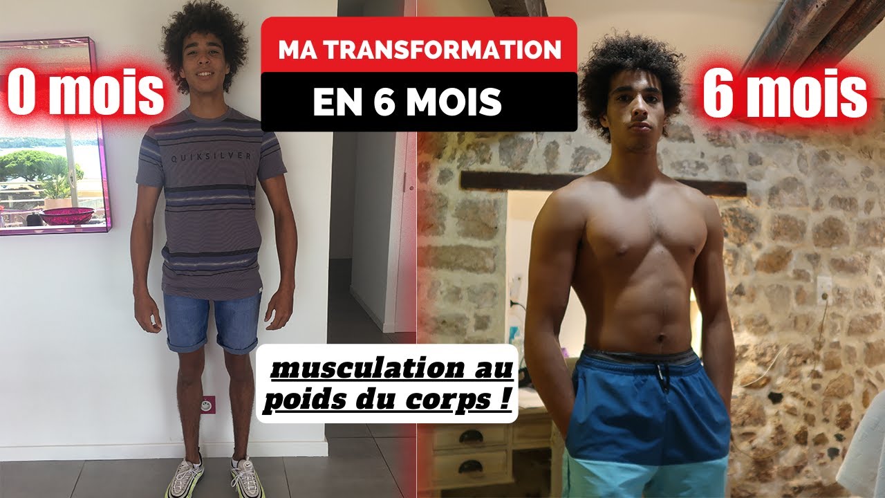 musculation avant apres 6 mois