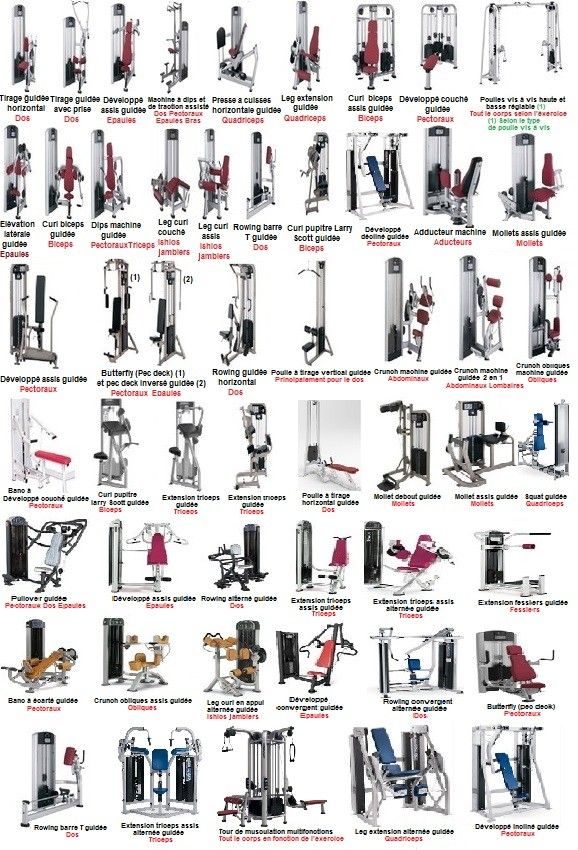 nom machine musculation