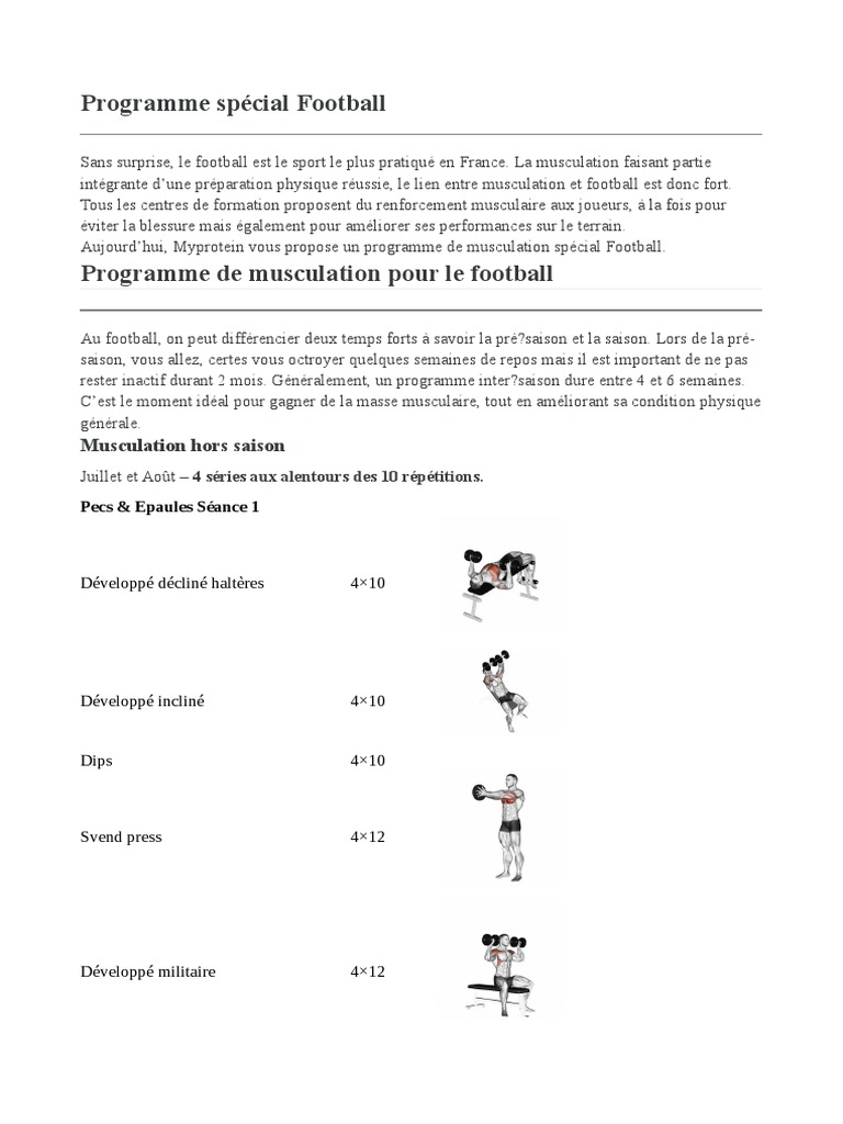 programme musculation football pdf