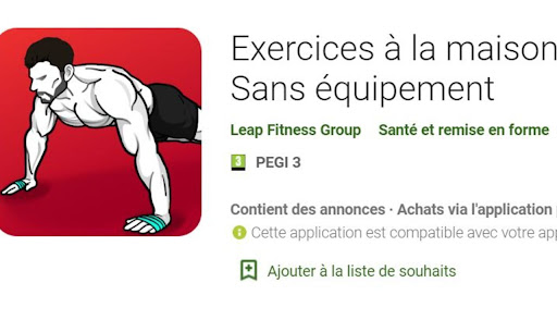 Quelle est la meilleure application pour faire du sport à la maison ?